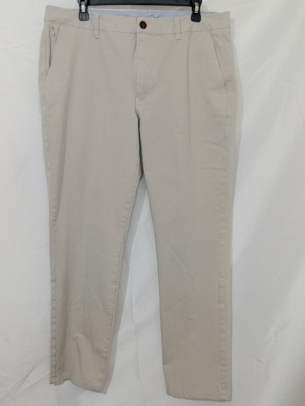 Bonobos Men's Tailored Fit Chino Pants Khaki Tan Stretch Cotton 36x30 Preppy